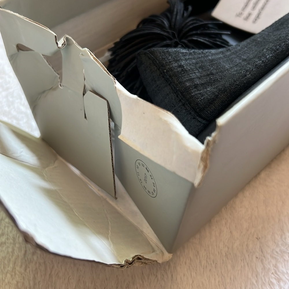 THE FLEXX Black Comfort Flats Pom Pom Lino Pearl ballet flats - Picture 13 of 16